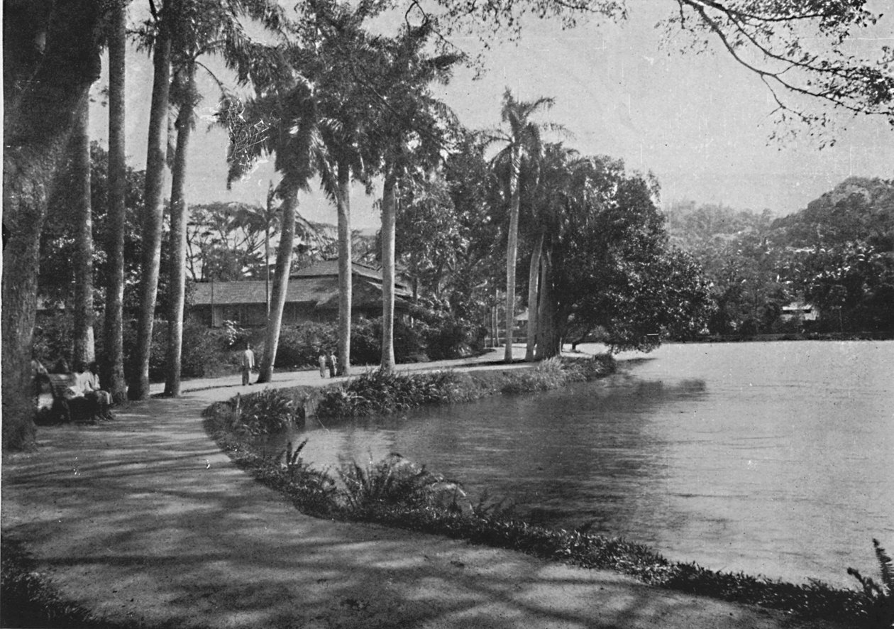 Kandy Lake and Drive by Alfred William Amandus Plate