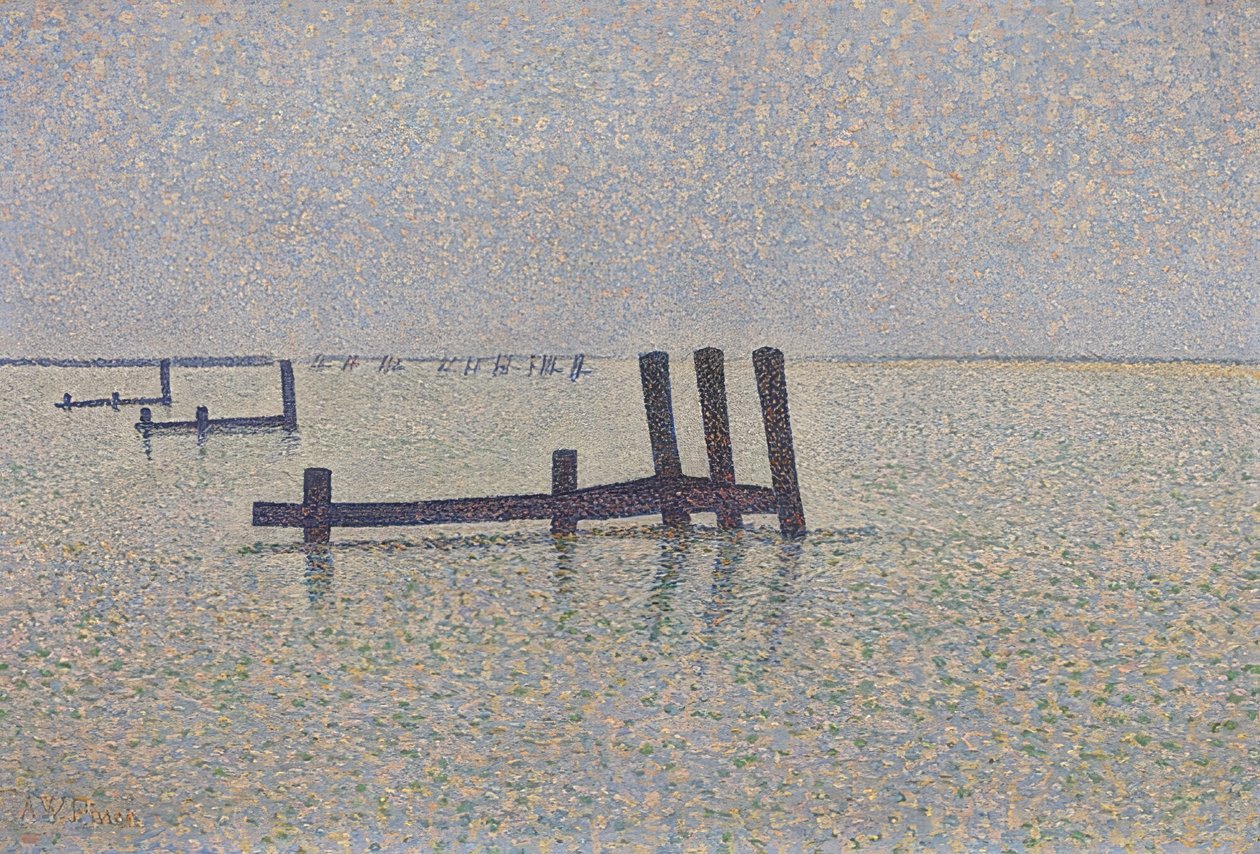 English Channel at Nieuwpoort. Around 1889 by Alfred William Finch