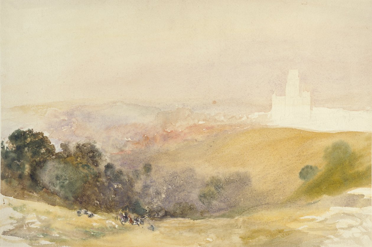 Durham from the Red Hills, 1866-1880 by Alfred William Hunt