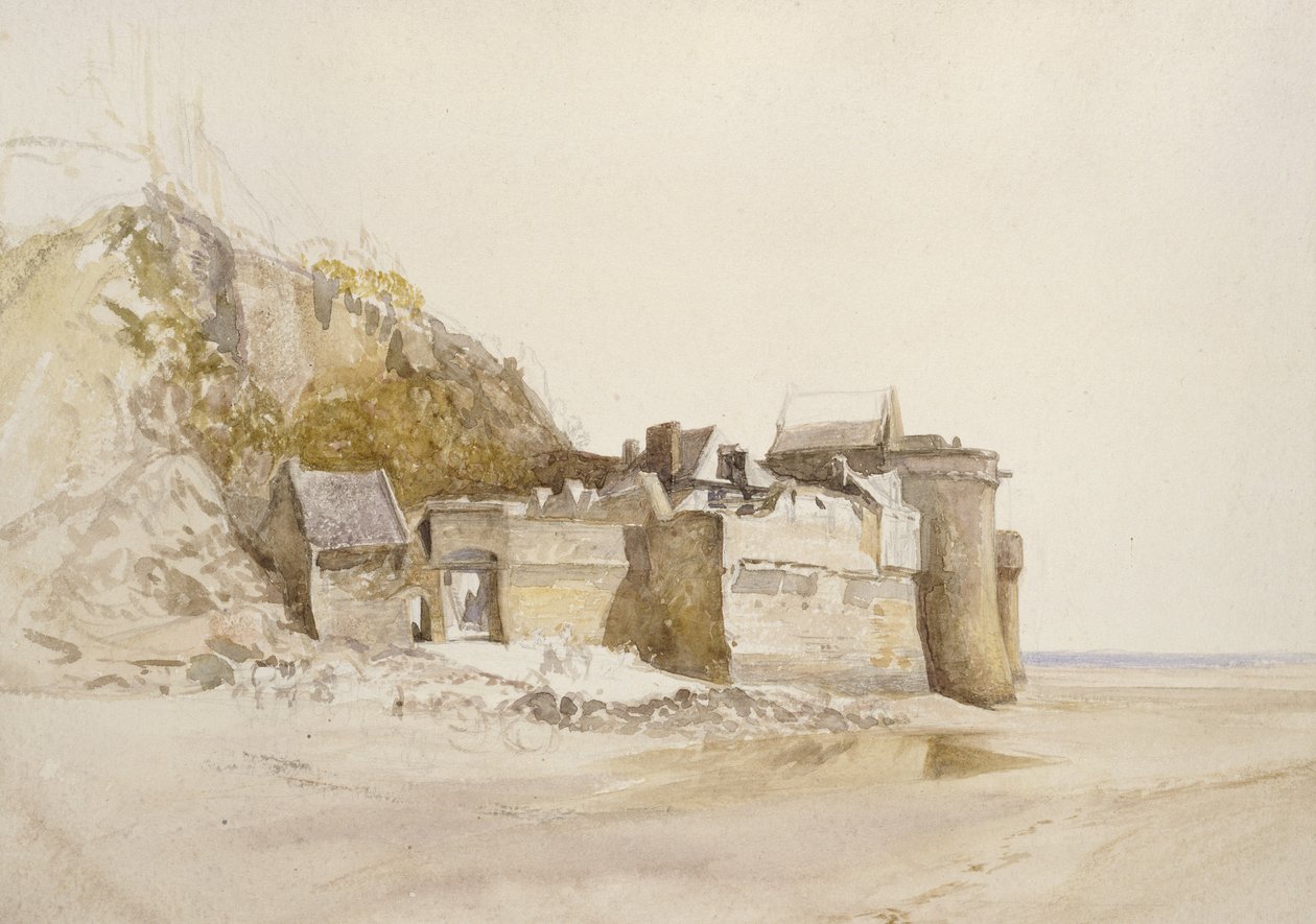 Mont St Michel: The Outer Gate by Alfred William Hunt