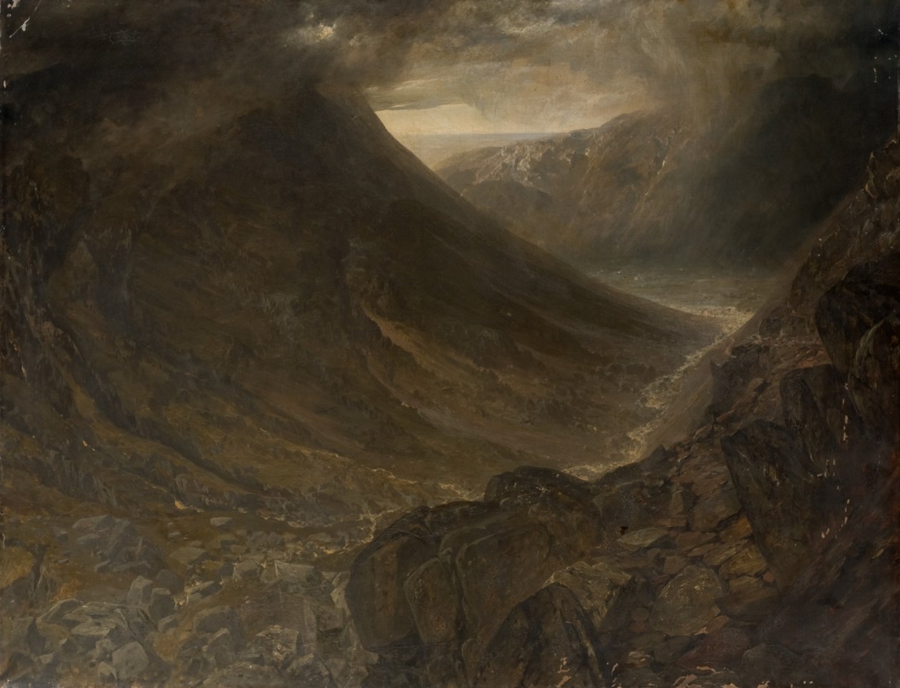 Wasdale Head from Styhead Pass, Cumbria by Alfred William Hunt