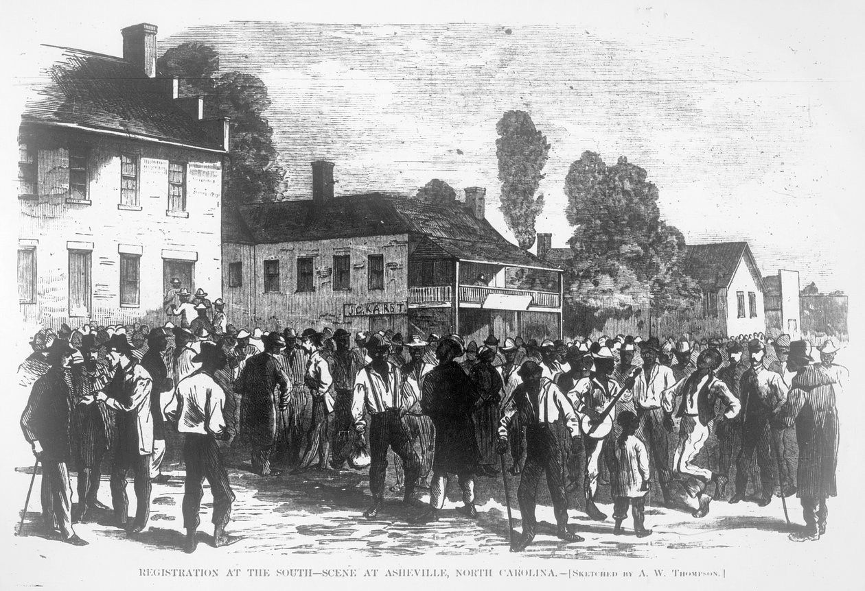 Registration in the South, Scene at Asheville, North Carolina, from 