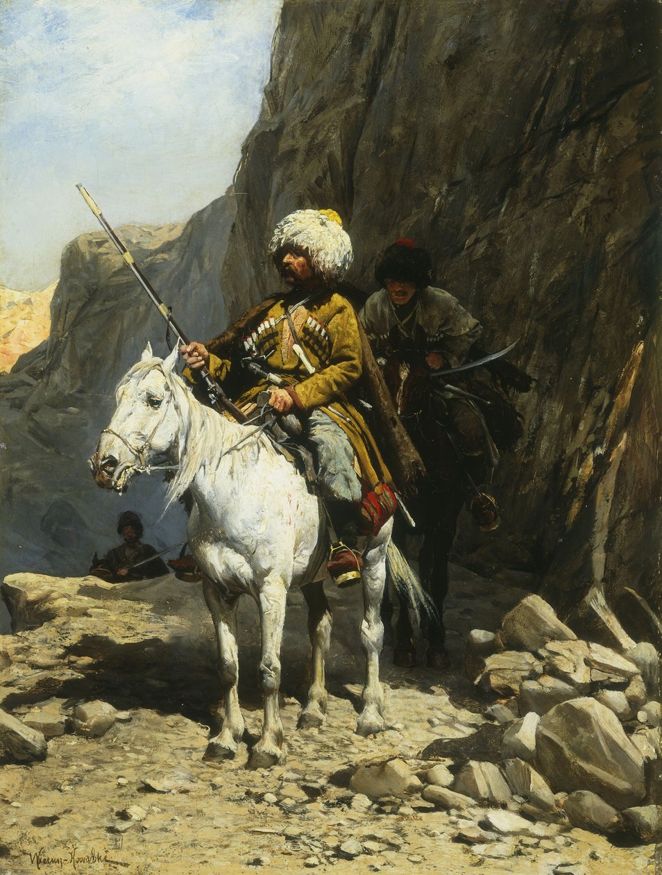 The Cossack by Alfred von Wierusz-Kowalski