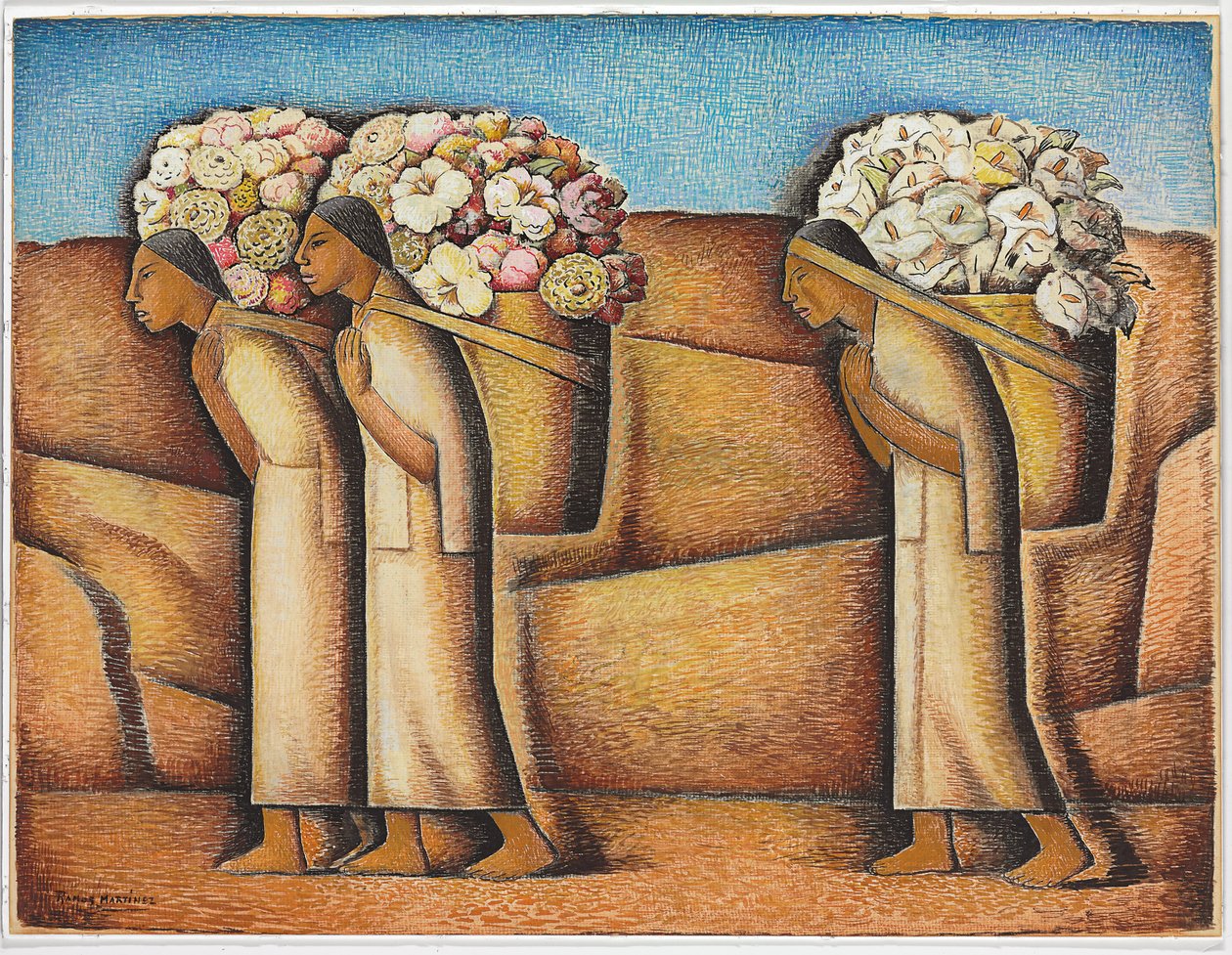 Close to Ixmiquilpan, c.1933 by Alfredo Ramos Martinez