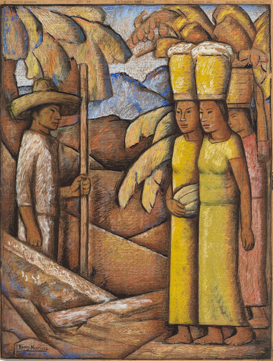 The Tamales Sellers, c.1937 by Alfredo Ramos Martinez