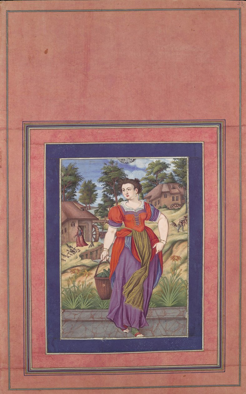 Summer, from a Series of the Four Seasons, Folio from the Davis Album by Ali Quli Jabbadar