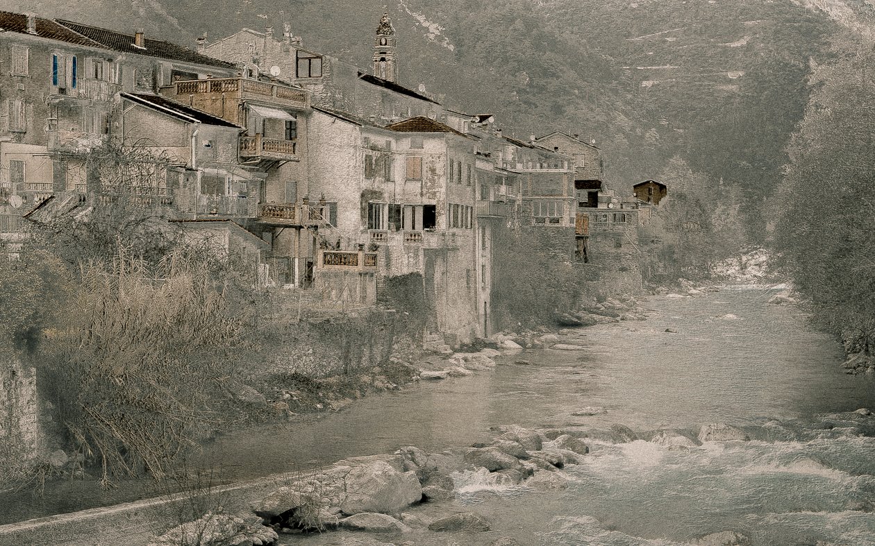 River Valley Near Soaorge, 2018 by Alice Gur-Arie