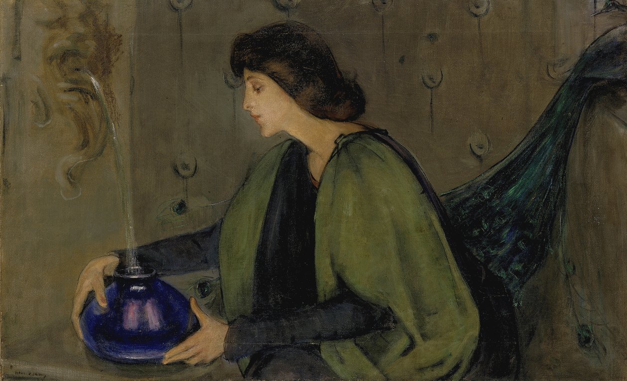 Woman and Peacock, ca. 1900 by Alice Pike Barney