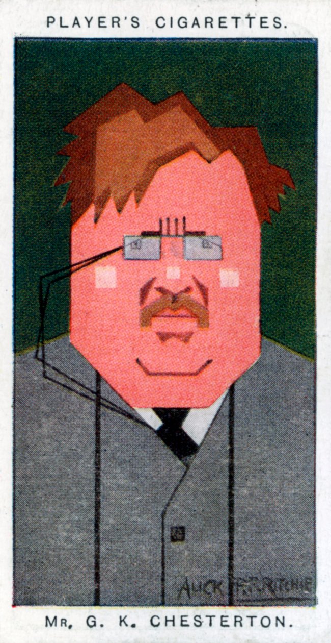 G.K. Chesterton, British Poet, Novelist and Critic, 1926 by Alick P. F. Ritchie