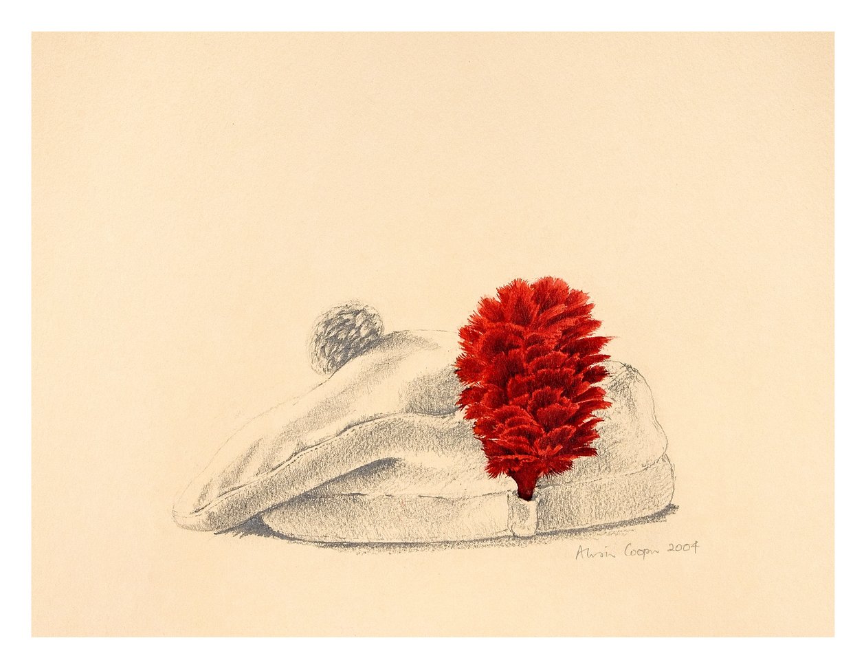 A Black Watch Red hackle, 2004 by Alison Cooper
