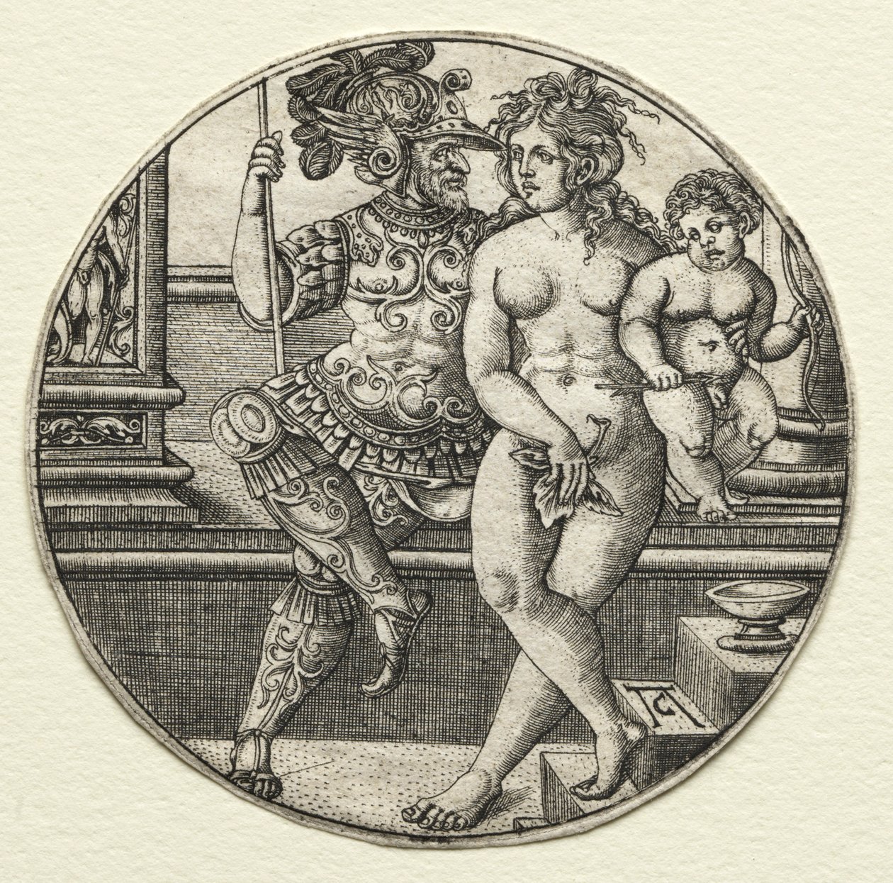 Mars, Venus, and Cupid by Allaert Claesz