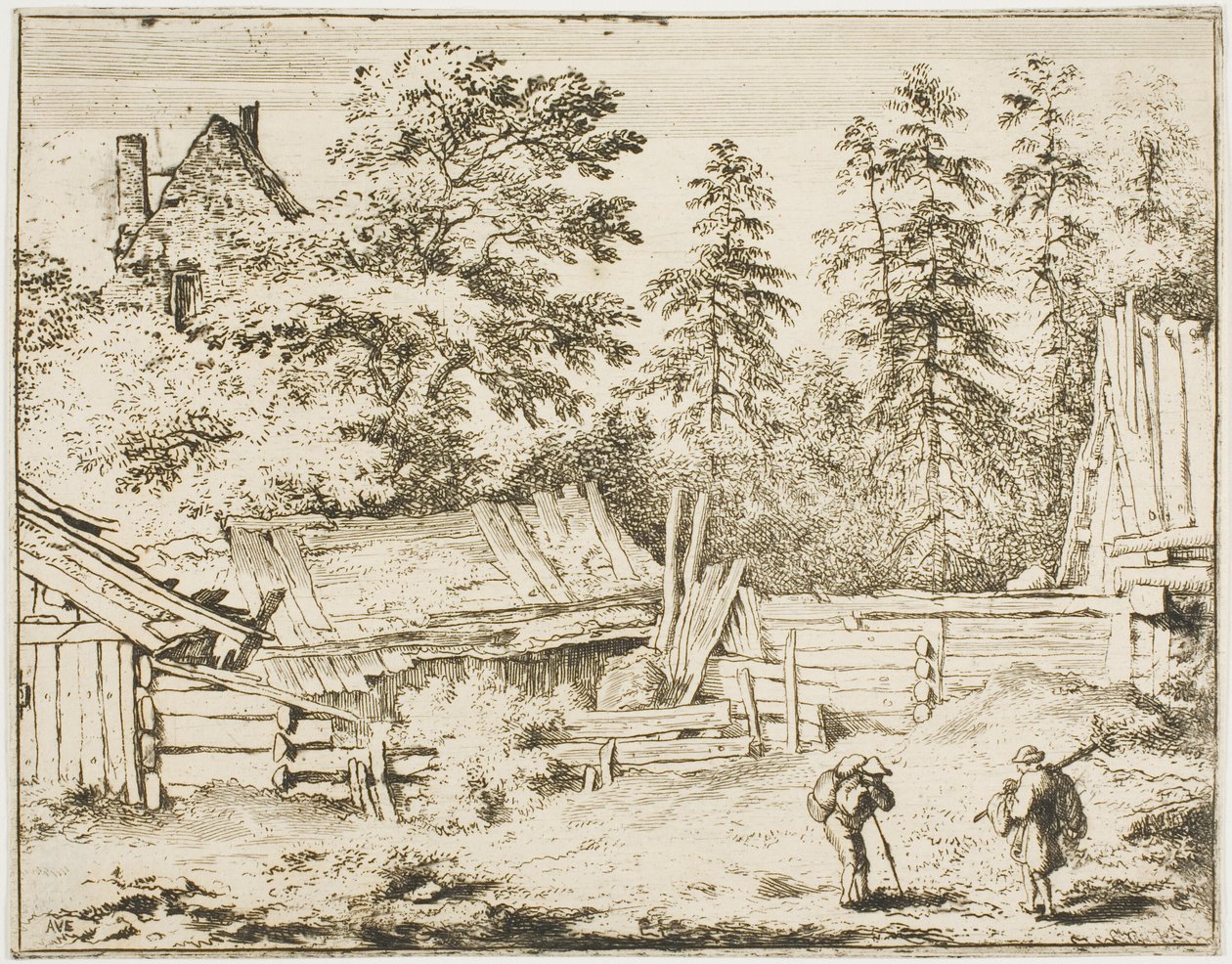 Farm Sheds by Allaert van Everdingen