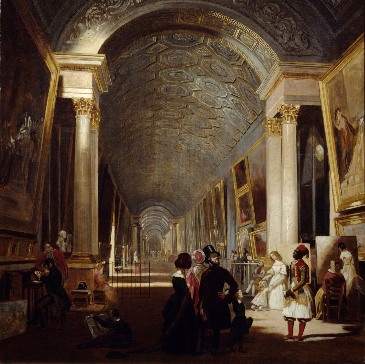 The Grand Galerie du Louvre in 1841 by Allan Fraser