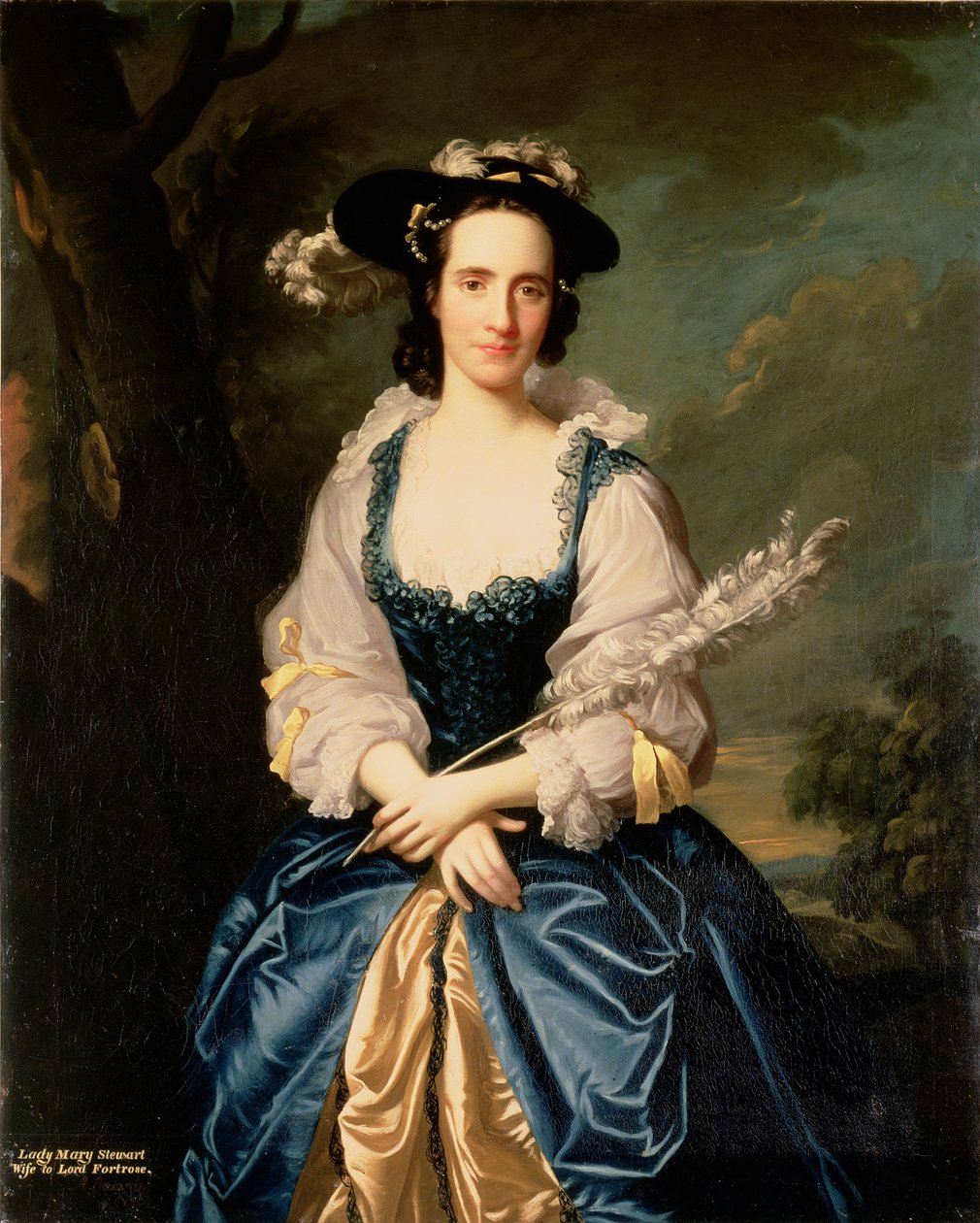 Portrait of Lady Mary Stewart, Wife of Kenneth Mackenzie, Lord Fortrose by Allan Ramsay
