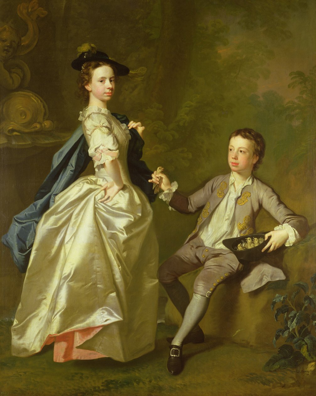 The Hon. Rachel Hamilton and Her Brother, the Hon. Charles Hamilton, 1740 by Allan Ramsay