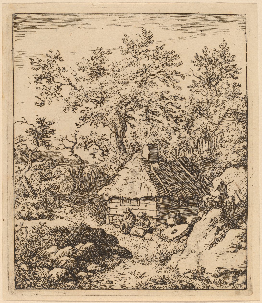 Landscape with Millstone near a Cask, probably c. 1645-1656 by Allart van Everdingen