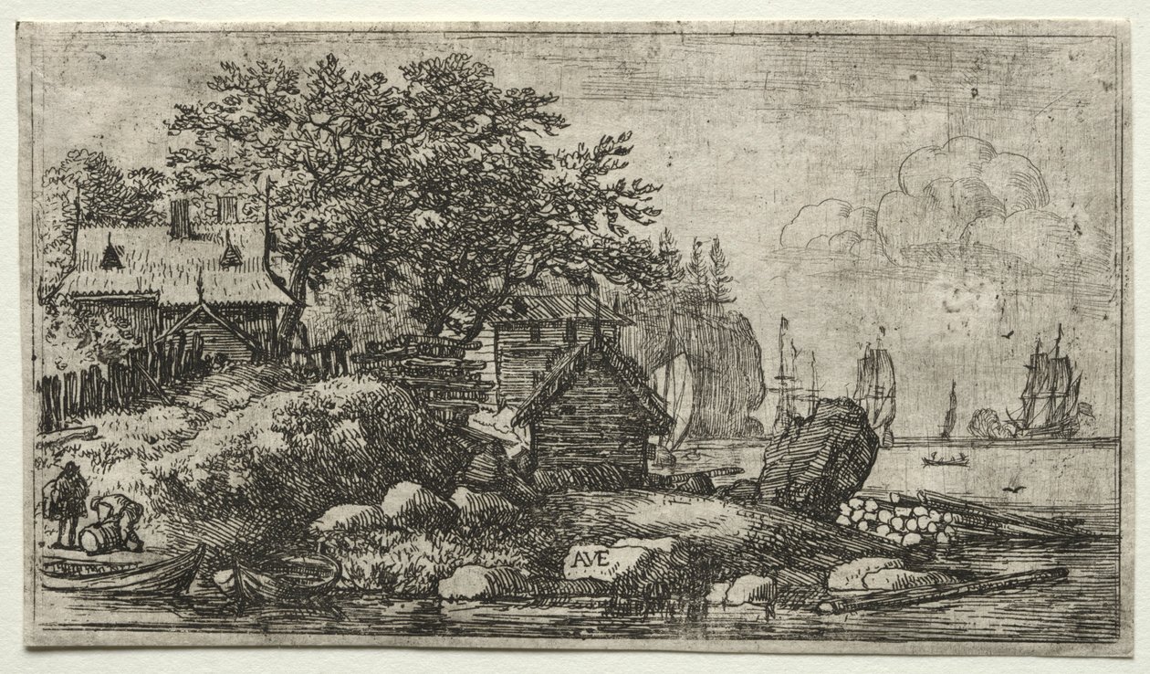 Landscape with Two Empty Boats by Allart van Everdingen