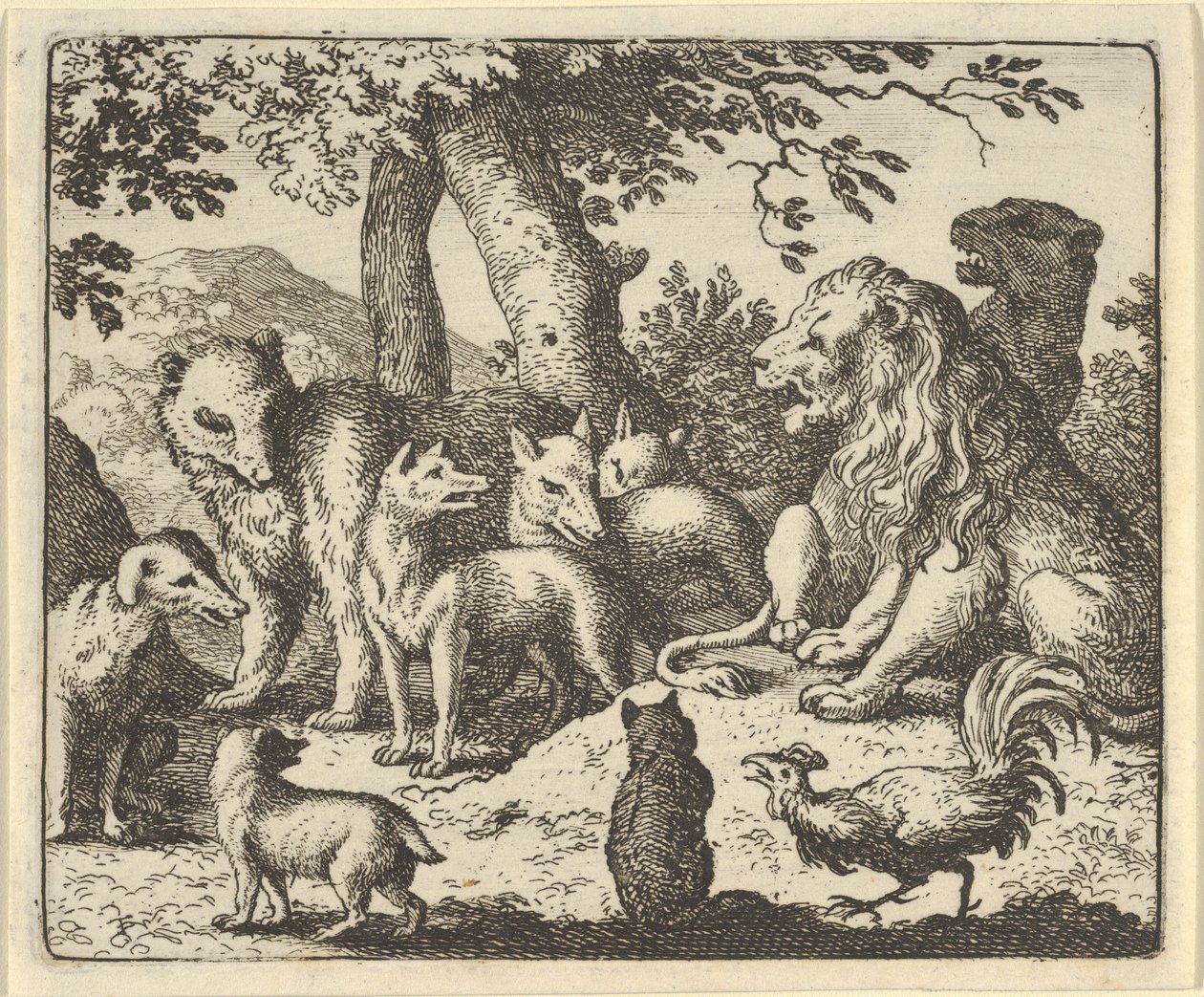 Renard Exonerates Himself of His Crimes Before the Lion, 1650-75 by Allart van Everdingen