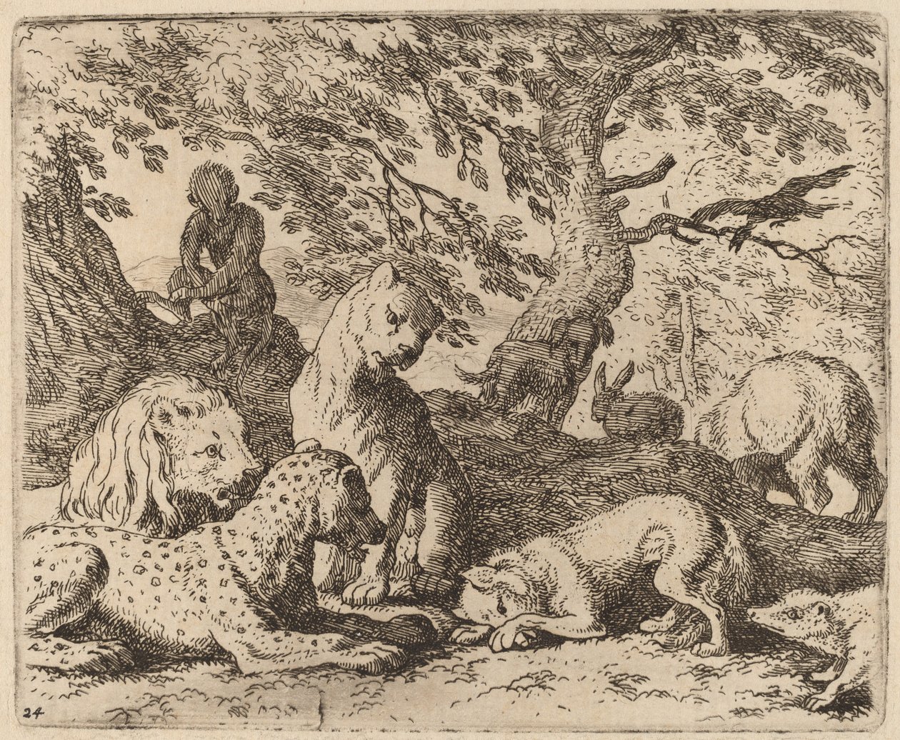 Reynard Winds His Tale and Wrongs His Father by Allart van Everdingen