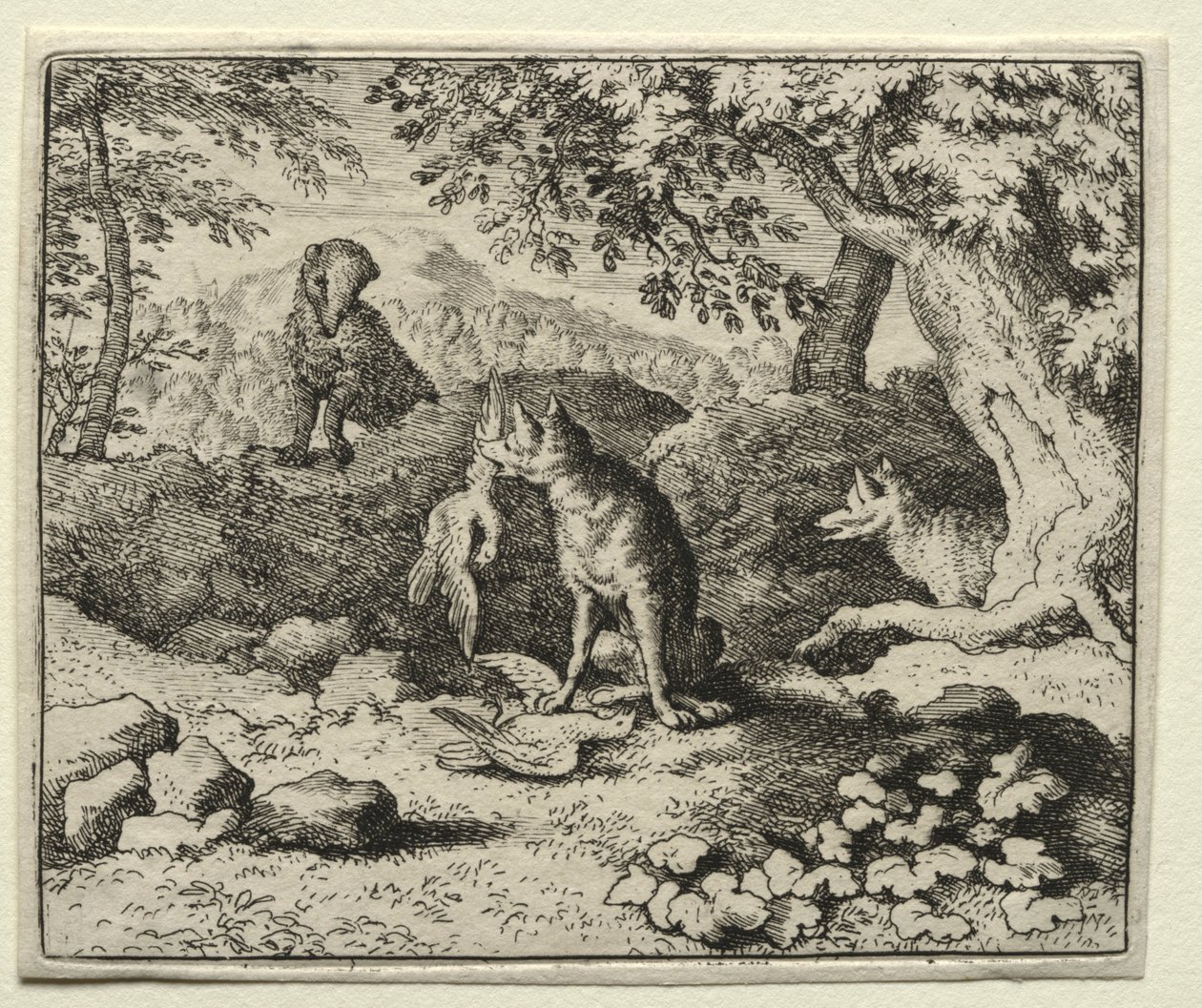 Reynard the Fox: Badger Comes to Warn Reynard by Allart van Everdingen