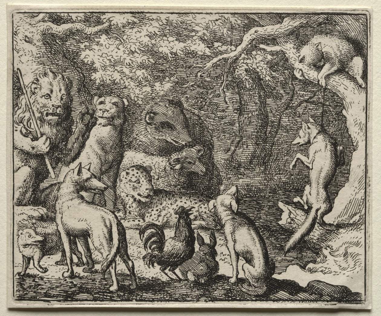 Reynard the Fox: Reynard Asks Permission to Confess by Allart van Everdingen