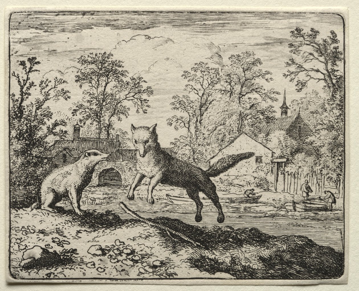 Reynard the Fox: Reynard Doing Penance by Allart van Everdingen