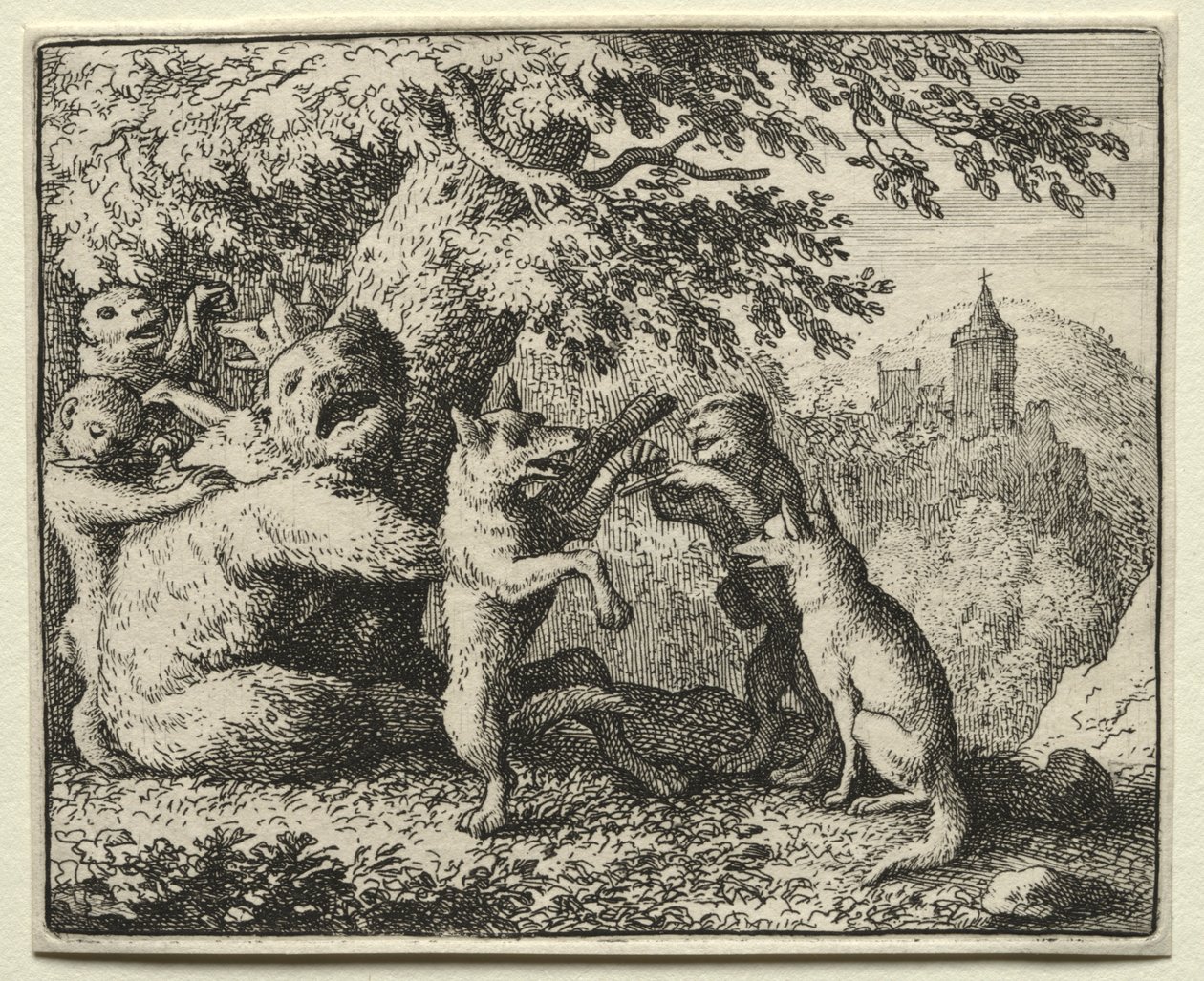 Reynard the Fox: Reynard Equipped for his Pilgrimage by Allart van Everdingen