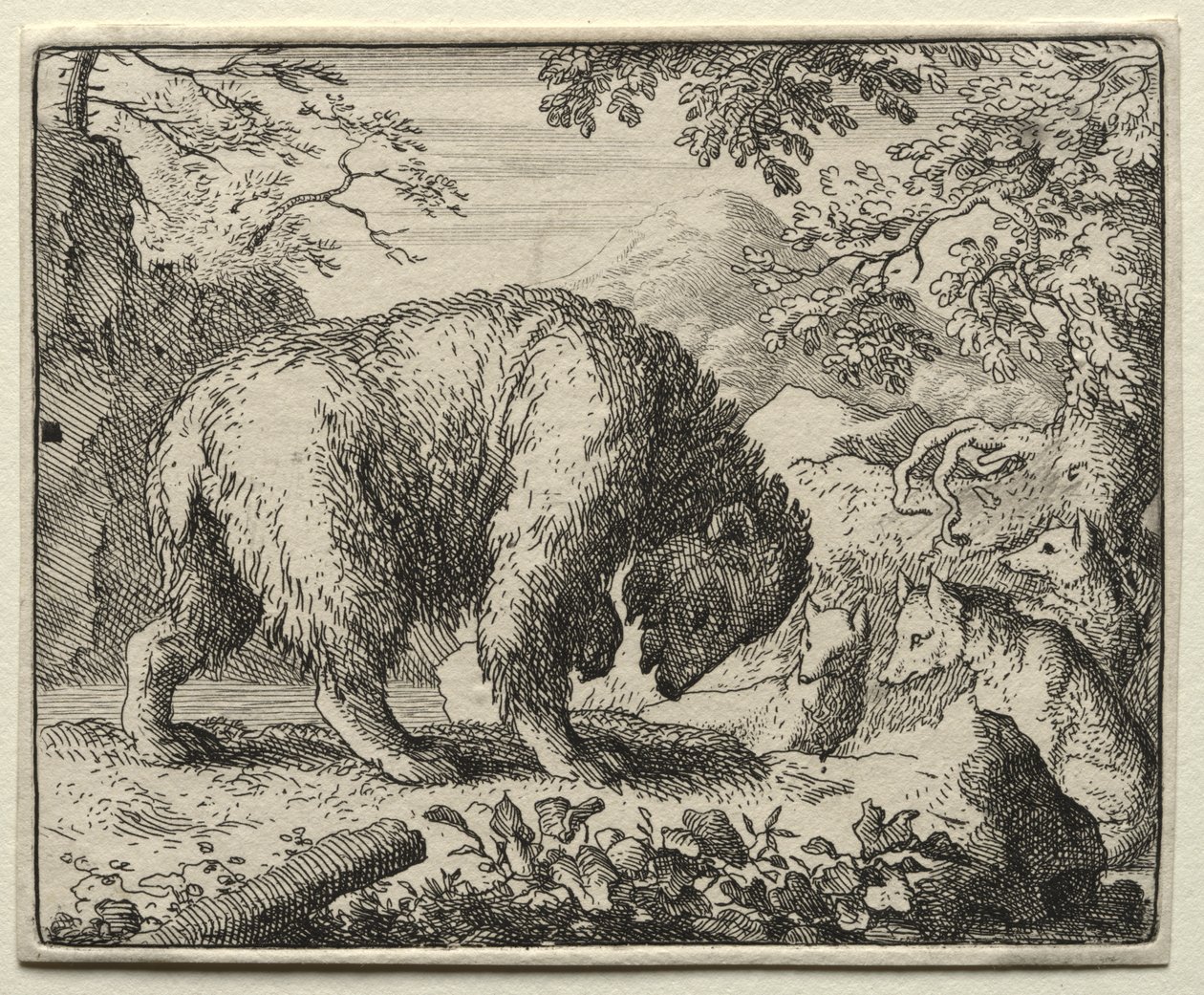 Reynard the Fox: Reynard Promises Honey to the Bear by Allart van Everdingen