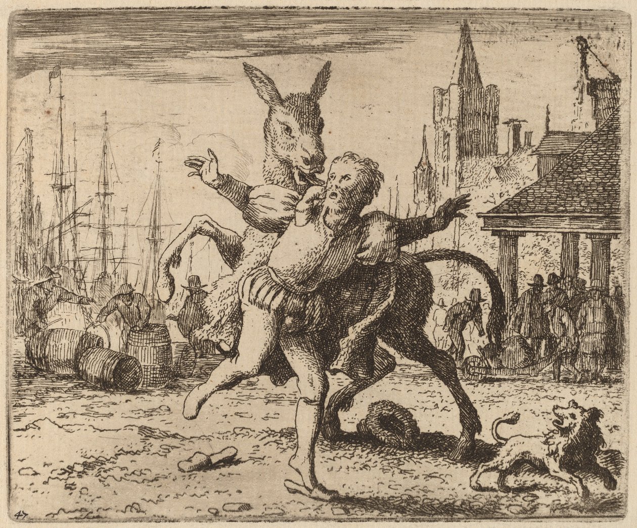The Ass and the Hound by Allart van Everdingen