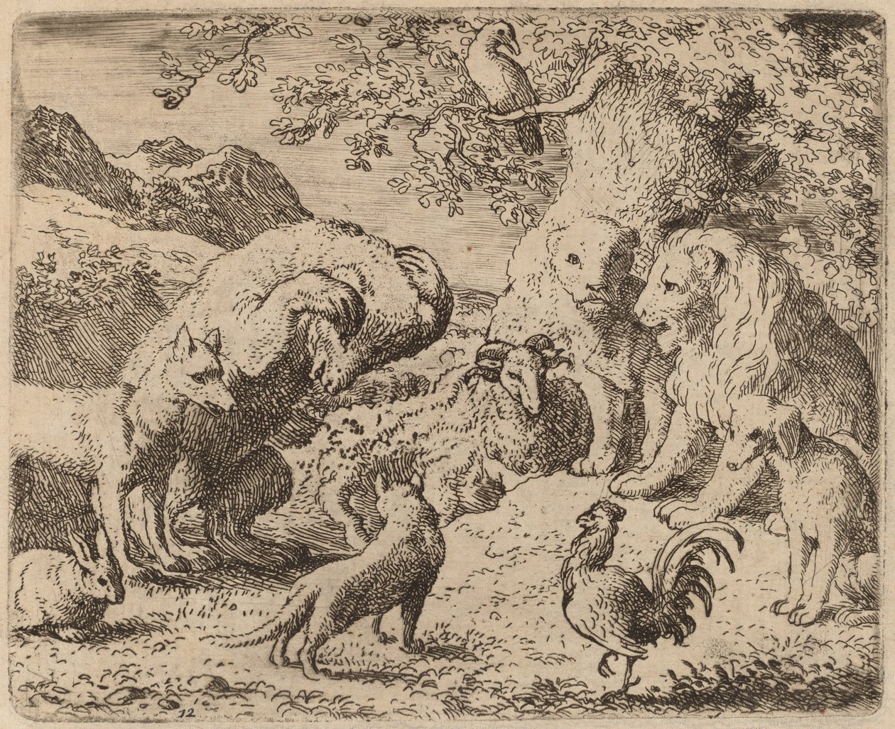 The Bear Beseeches the Lion for Justice by Allart van Everdingen