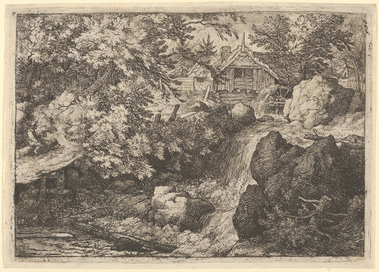 The Cascade Near the Watermill, 17th century by Allart van Everdingen