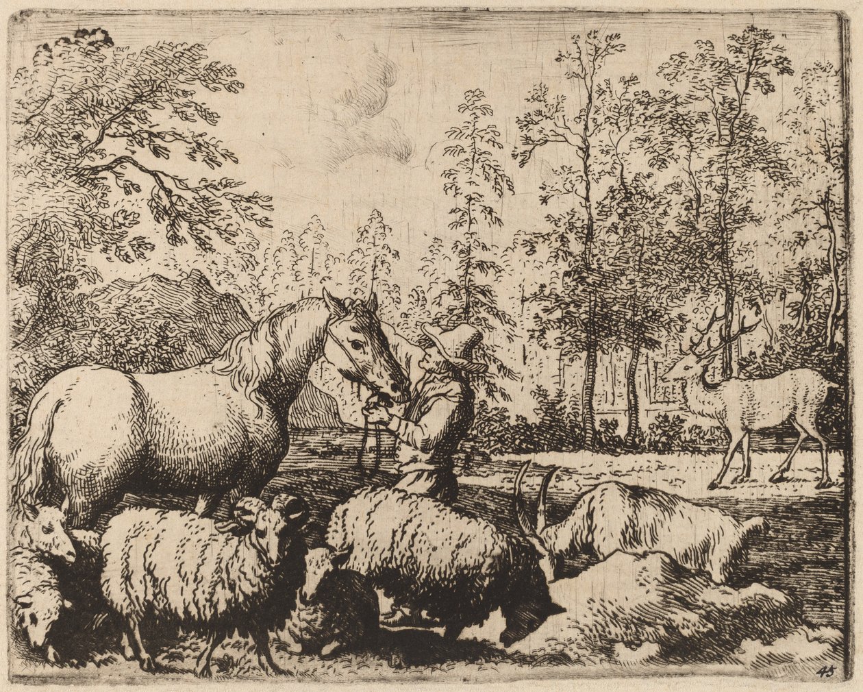 The Horse and the Stag by Allart van Everdingen