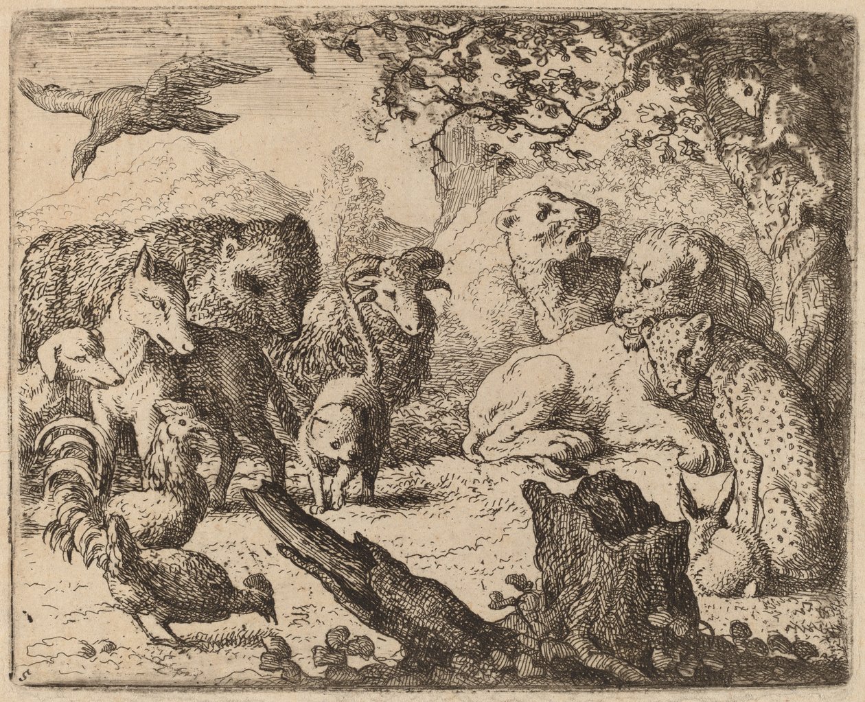 The Lion Announces a Peace by Allart van Everdingen