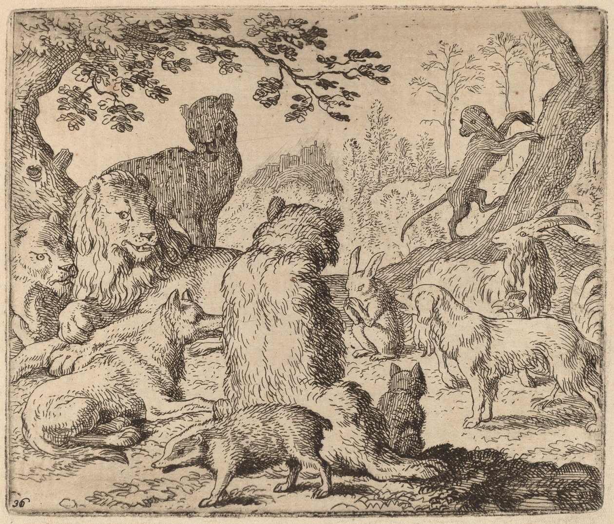 The Lion Orders a Mass Assault on Reynard by Allart van Everdingen