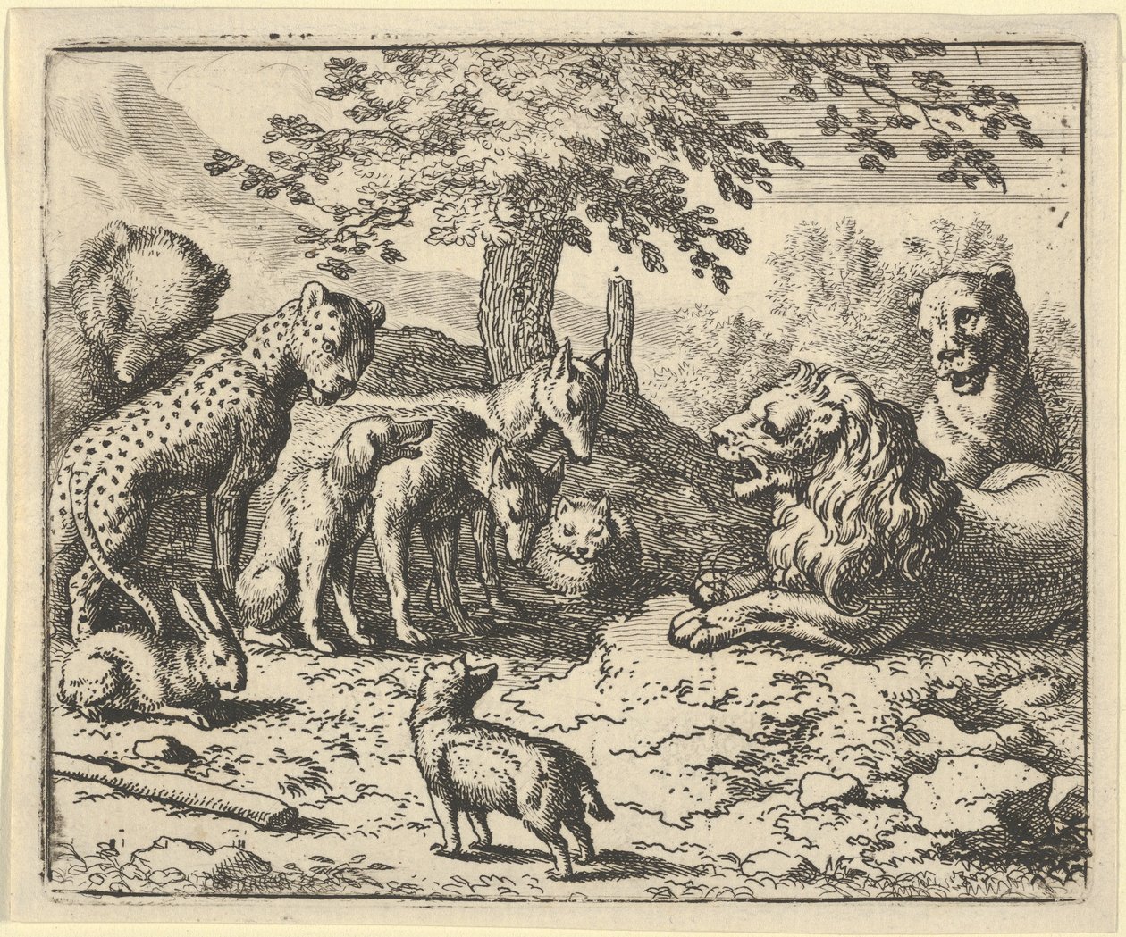 The Lion Takes the Advice of the Other Animals for Renard