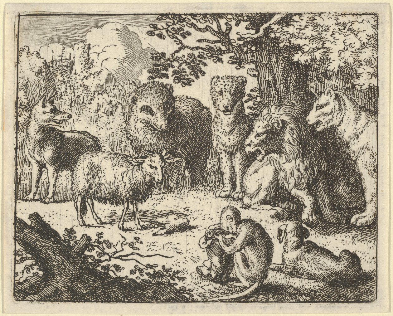 The Monkey Opens the Package and Removes the Rabbit