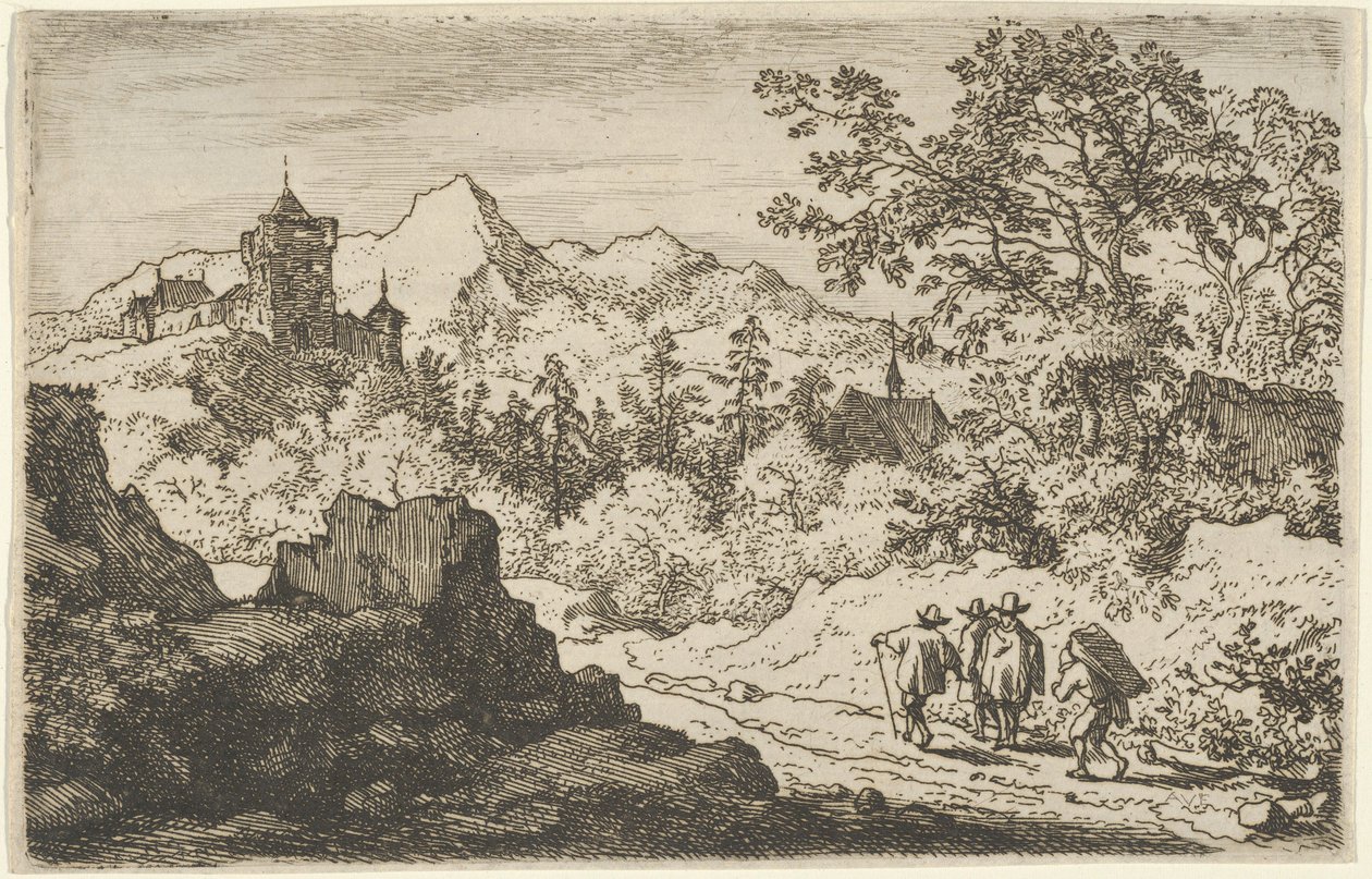 The Three Men and the Porter by Allart van Everdingen