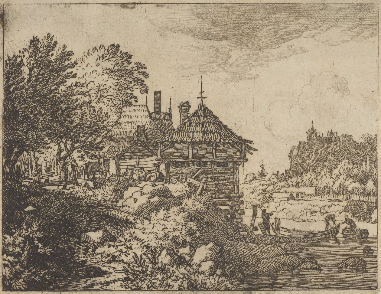 The Two Boats Approach a Hut, 17th Century by Allart van Everdingen
