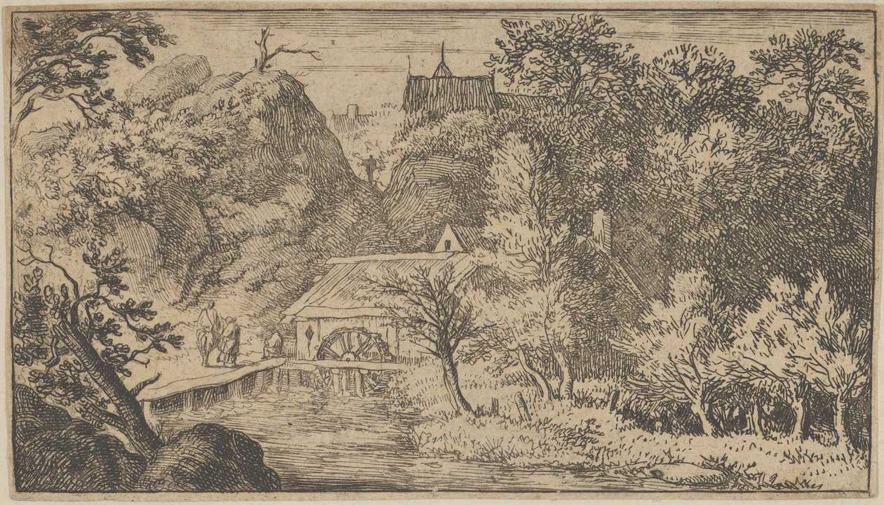 The Watermill at the Foot of the Mountain by Allart van Everdingen
