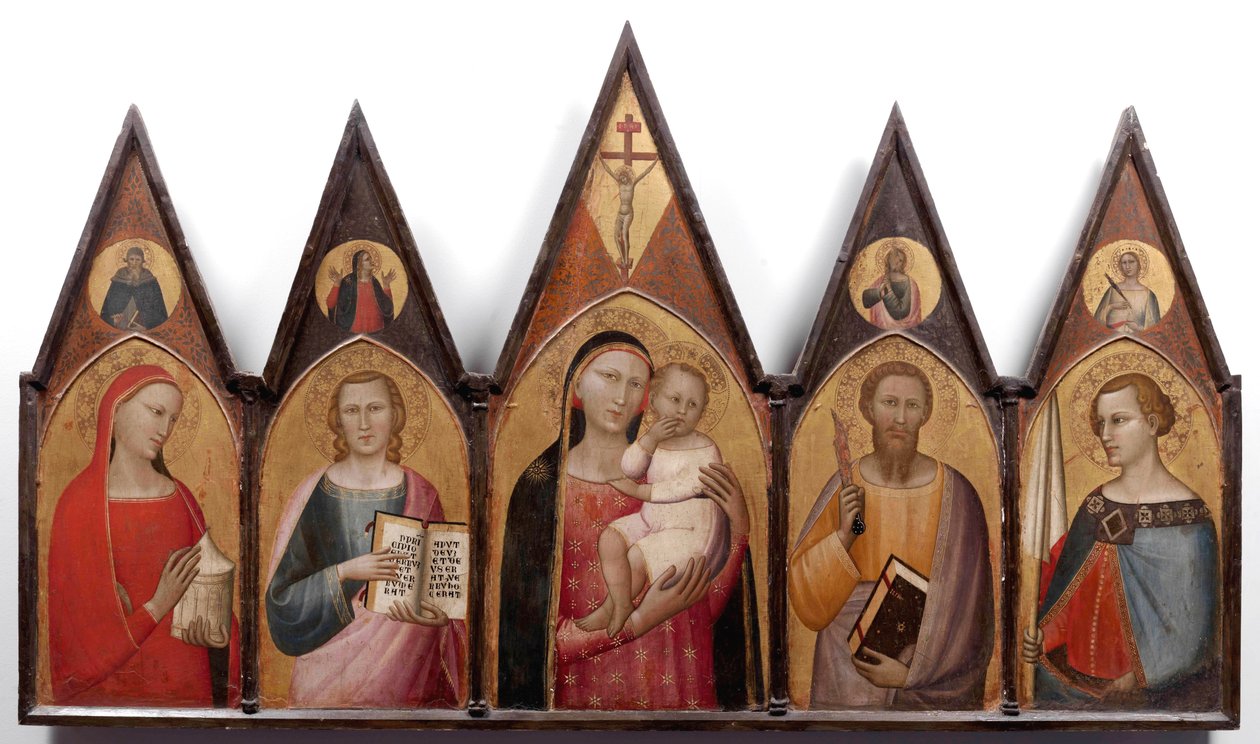 Madonna and Child with Saints by Allegretto Nuzi