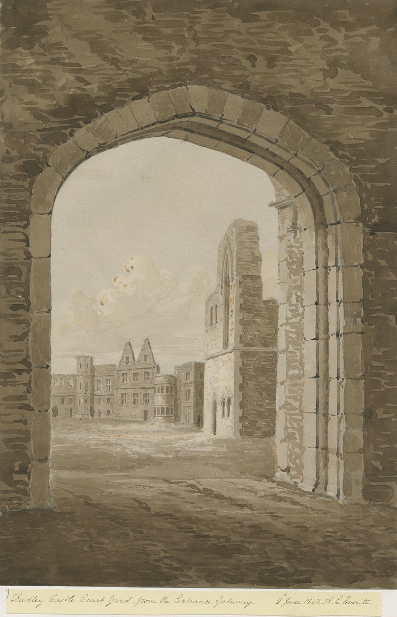 Dudley Castle - The Keep by Allen Edward Everitt