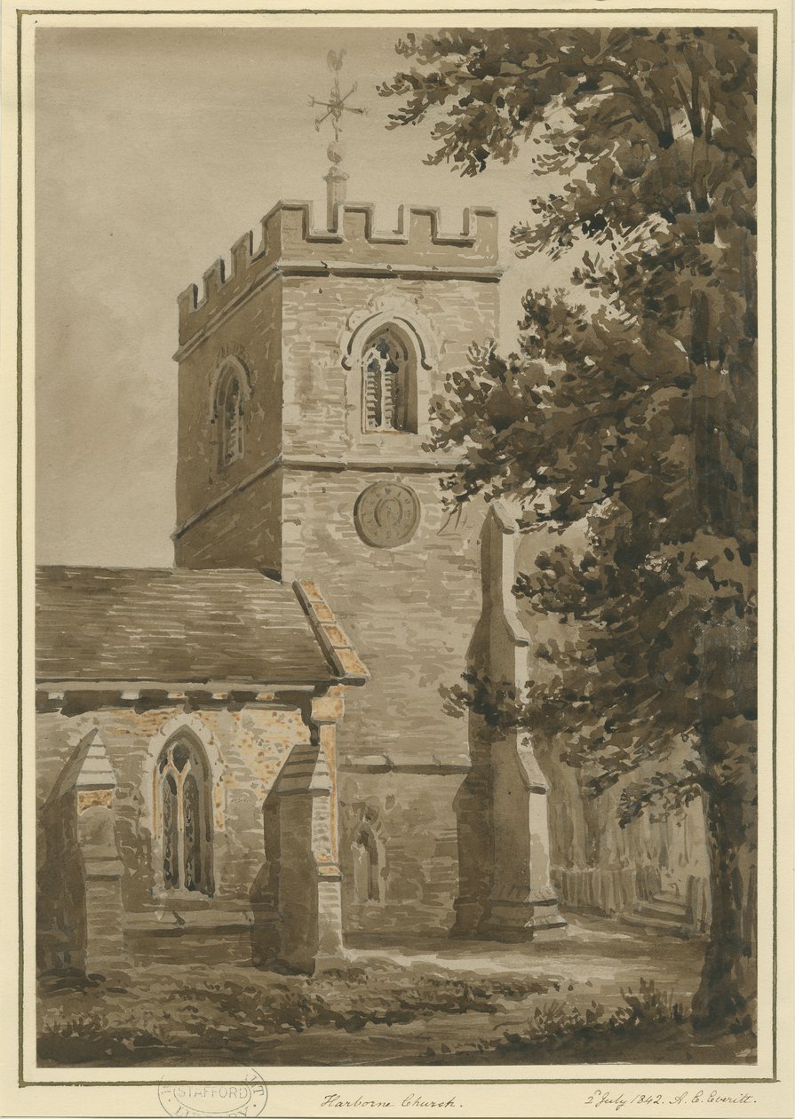 Harborne Church by Allen Edward Everitt