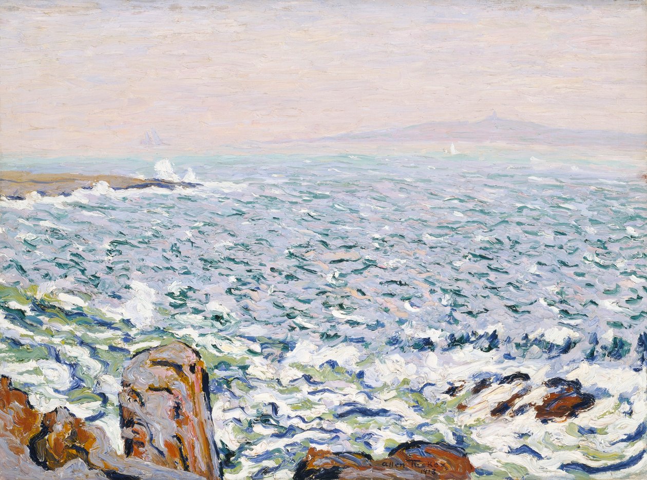 Surf Breaking, Cranberry Island by Allen Tucker