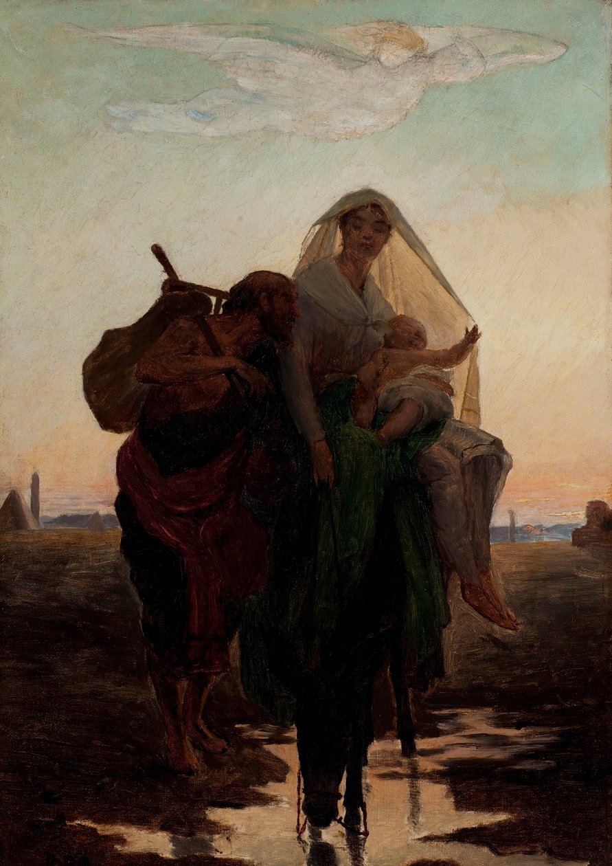 Study for Flight of the Holy Family to Egypt by Almeida Júnior