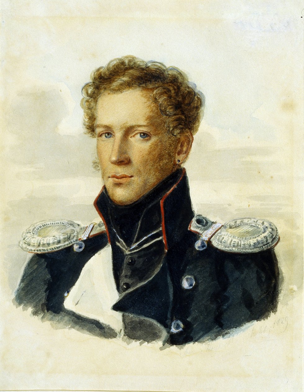 Sergey Lanskoy (1789-1832), Officer of the Guard Knights by Alois Gustav Rockstuhl