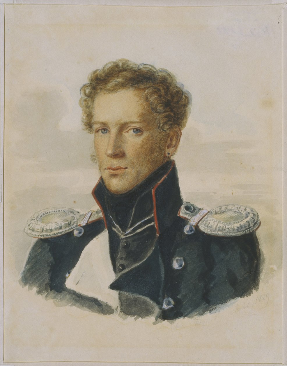 Sergey Lanskoy 1789-1832, Officer of the Chevalier Guard by Alois Gustav Rockstuhl