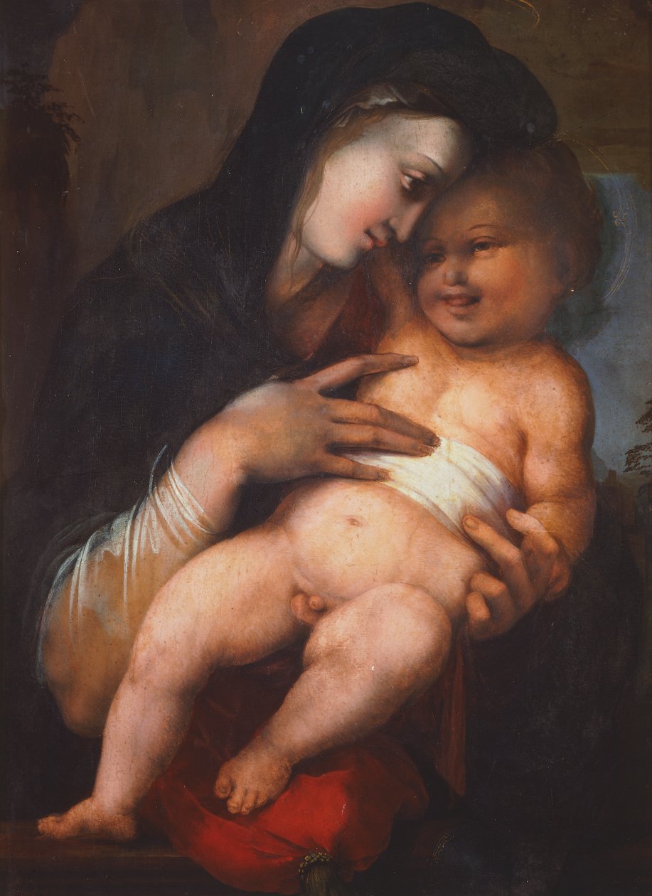 Madonna and Child, by Alonso Berruguete by Alonso Berruguete