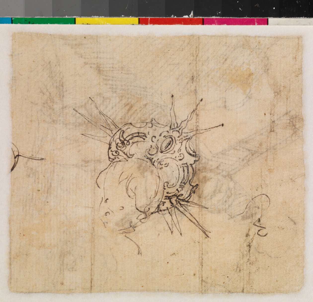 Head of the Infant Christ with crown, verso, 17th century by Alonso Cano