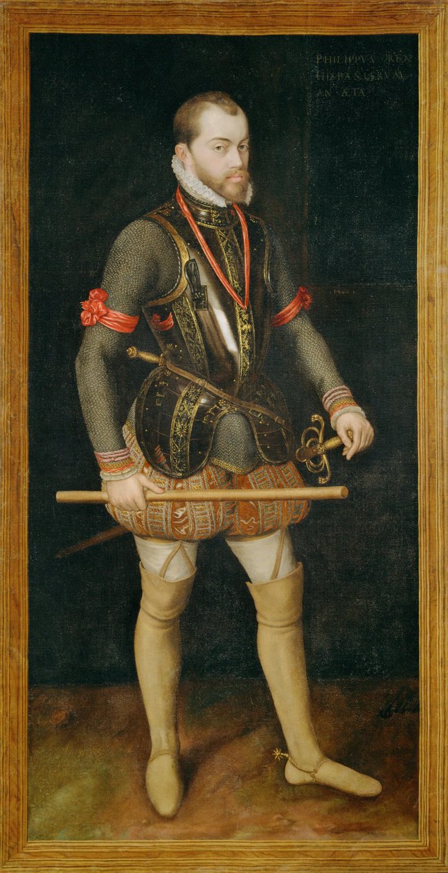 King Philip II, Son of Emperor Charles V and King of Spain by Alonso Sánchez Coello