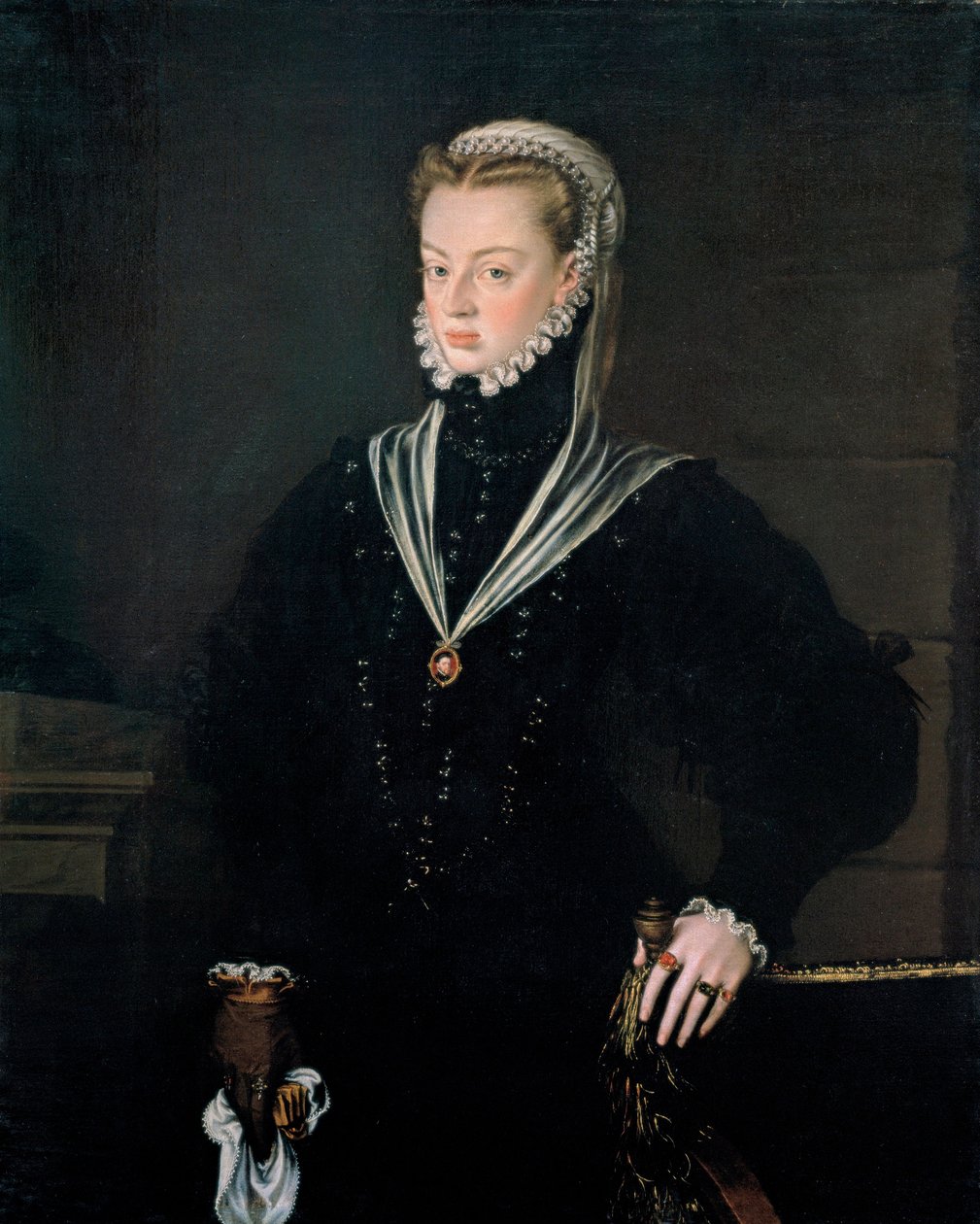 Portrait of Archduchess Joanna of Austria, Princess of Portugal by Alonso Sánchez Coello